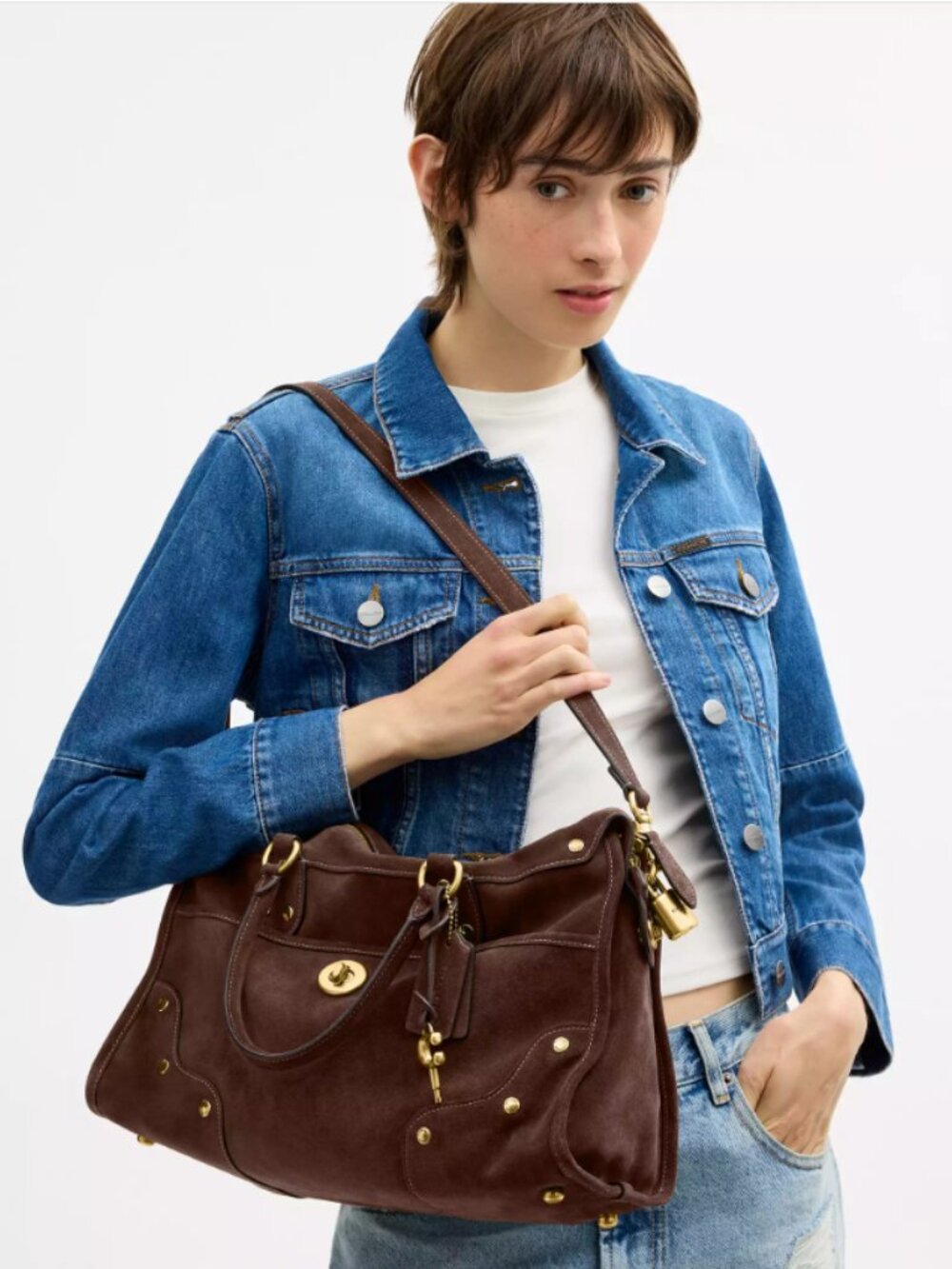 COACH Rhyder Satchel Bag 38 NEW - Picture 4 of 10